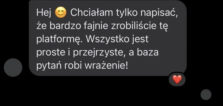 Opinia użytkowniczki platformy