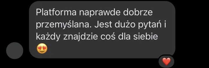 Opinia użytkowniczki platformy